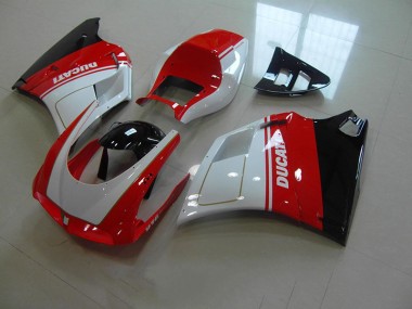 1993-2005 Rouge Blanc Ducati 748 916 996 996S Carénage Moto