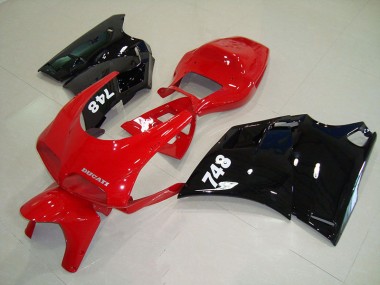 1993-2005 Rouge Noir Ducati 748 916 996 996S Carénages Moto