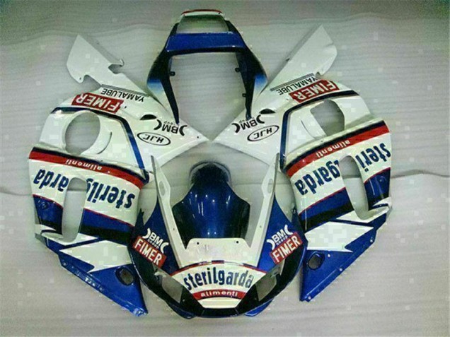 1998-2002 Bleu Blanc YZF R6 Carrosserie Moto