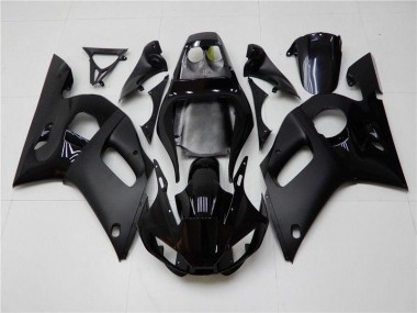 1998-2002 Brillant Noir Mat YZF R6 Carénage Moto