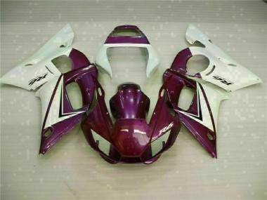 1998-2002 Violet Blanc YZF R6 Carénage Moto