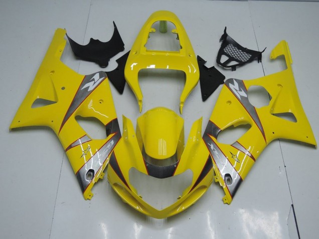 2000-2002 Jaune et Gris GSXR 1000 Carénage Moto