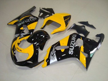 2001-2003 Jaune Noir GSXR 750 Carénage Moto