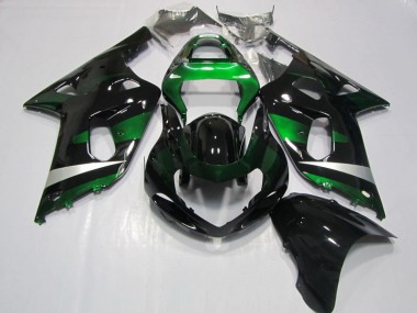 2001-2003 Noir Vert GSXR 750 Carénage Moto