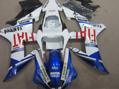 2002-2003 Bleu Blanc Motul Fiat YZF R1 Carénage Moto