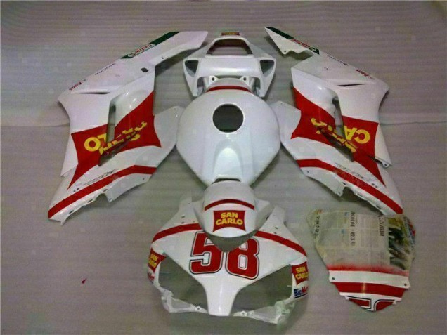 2004-2005 Blanc Rouge CBR1000RR Carrosserie Moto