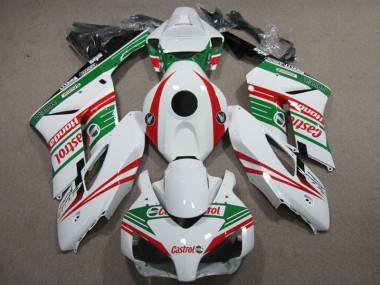 2004-2005 Blanc Rouge Castrol CBR1000RR Carénage Moto