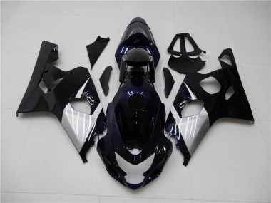 2004-2005 Bleu Argent GSXR 600/750 Carénage Moto