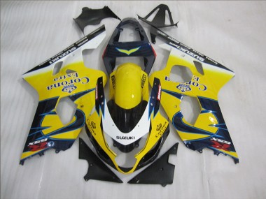 2004-2005 Jaune Bleu Corona Extra GSXR 600 Carénage Moto