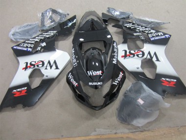 2004-2005 Noir West GSXR 600 Carénage Moto