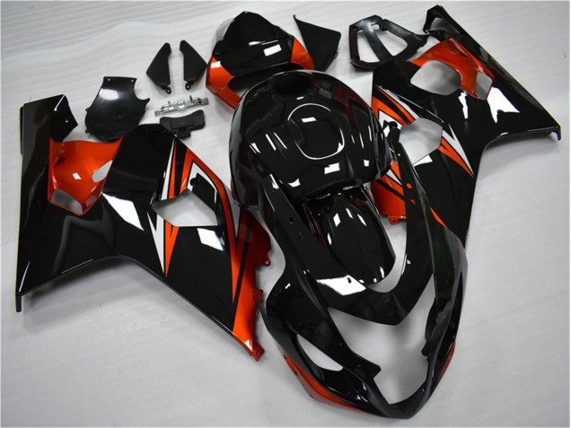 2004-2005 Orange Noir GSXR 600/750 Carénages Moto