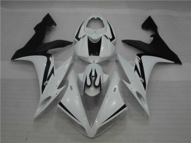 2004-2006 Blanc Noir Flamme YZF R1 Carénage Moto