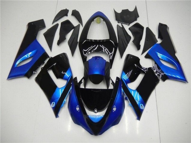 2005-2006 Bleu Noir ZX6R Carénage Moto