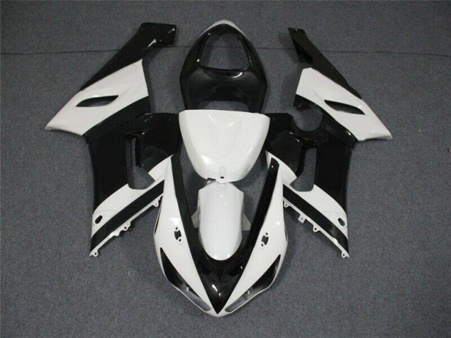 2005-2006 Noir Blanc ZX6R Carénages Moto