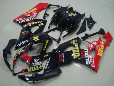 2005-2006 Noir Rouge Rizla GSXR 1000 Carénage Moto