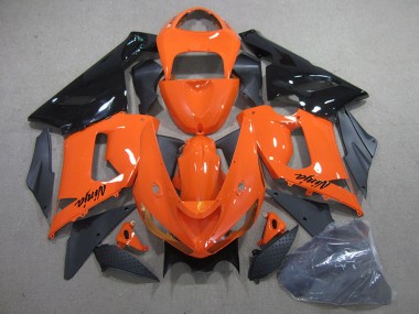 2005-2006 Orange Noir Ninja ZX6R Carénages Moto