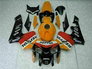 2005-2006 Orange Noir Repsol CBR600RR Carrosserie Moto