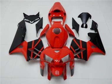 2005-2006 Rouge Noir CBR600RR Kit Carénages Motos