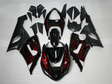 2005-2006 Rouge Noir ZX6R Carénage Moto