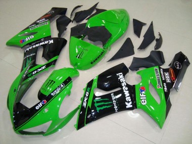 2005-2006 Vert Monster ZX6R Carénage Moto