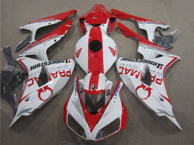 2006-2007 Blanc Rouge PRAMAC CBR1000RR Carénage Moto