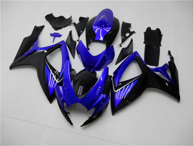 2006-2007 Bleu Noir GSXR 600/750 Carénage Moto