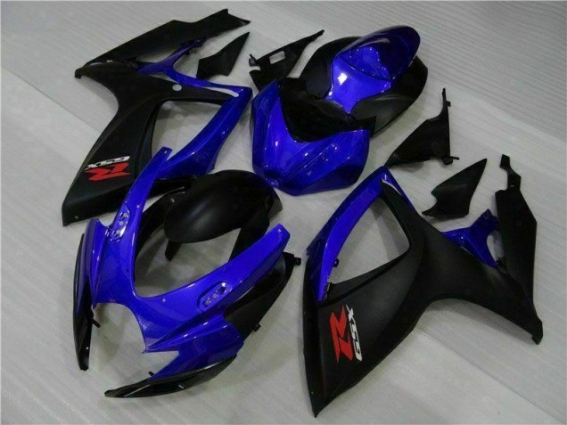 2006-2007 Bleu Noir GSXR 600/750 Carénages Moto