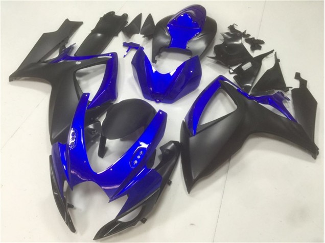 2006-2007 Noir Bleu GSXR 600/750 Carénages Moto