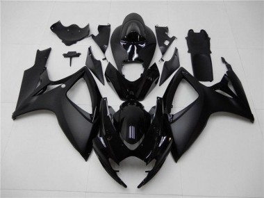 2006-2007 Noir Mat GSXR 600/750 Carénage Moto