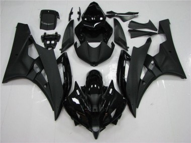 2006-2007 Noir YZF R6 Carénages Moto