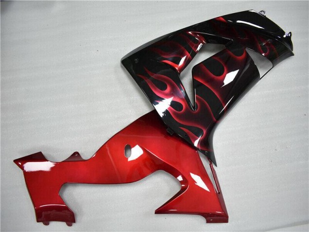 2006-2007 Rouge Flamme ZX10R Carénage Moto