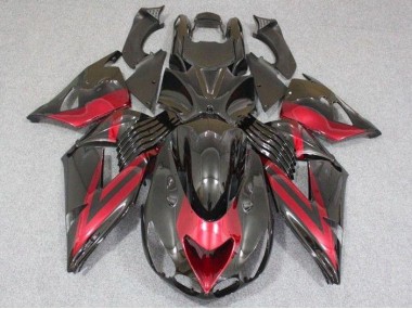 2006-2011 Noir Rouge ZX14R ZZR1400 Carénages Moto