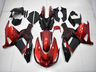 2006-2011 Rouge Noir ZX14R ZZR1400 Carénage Moto