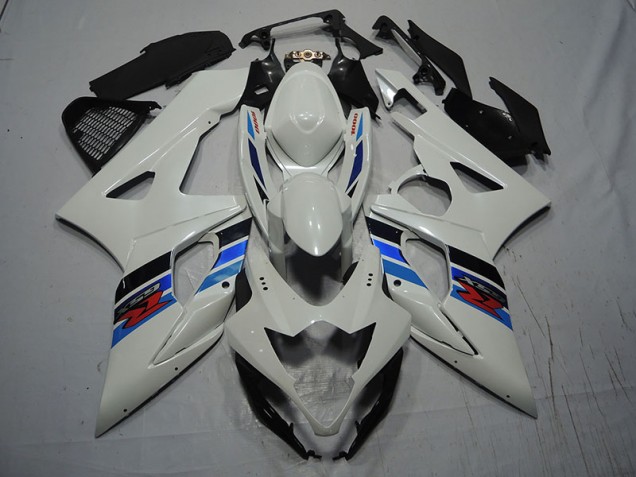 2007-2008 Blanc Bleu GSXR 1000 Carénages Moto