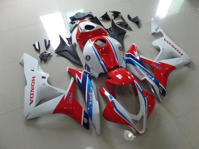 2007-2008 Blanc Rouge Bleu HRC CBR600RR Carénage Moto