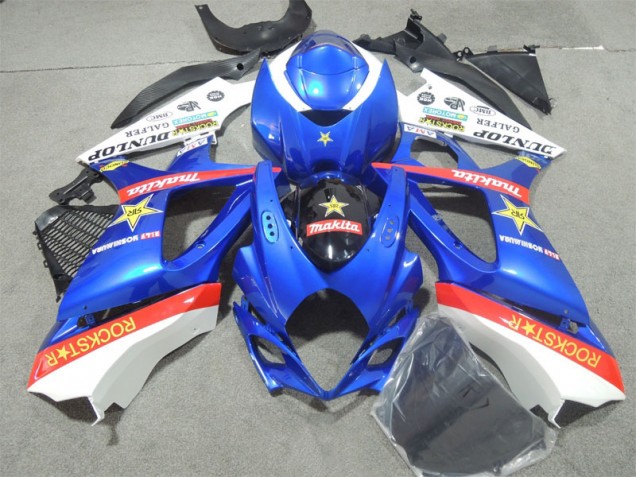 2007-2008 Bleu Rockstar GSXR 1000 Carénage Moto