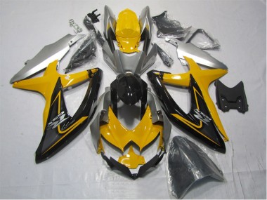 2007-2008 Jaune Noir GSXR 1000 Carénage Moto