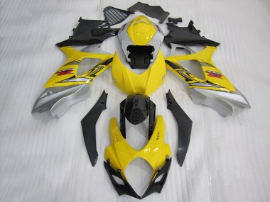 2007-2008 Jaune Noir GSXR 1000 Carénages Moto