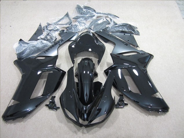 2007-2008 Noir Argent ZX6R Carénage Moto