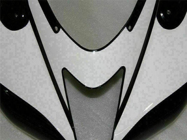 2007-2008 Noir Blanc ZX6R Carénages Moto