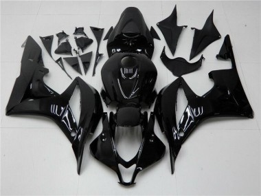 2007-2008 Noir Brillant CBR600RR Carénage Moto