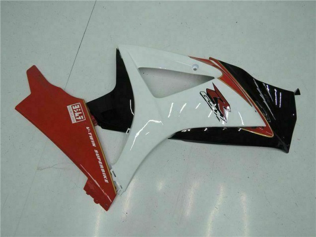 2007-2008 Rouge Blanc GSXR 1000 Carénages Moto