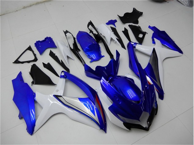 2008-2010 Bleu Blanc GSXR 600/750 Carénage Moto