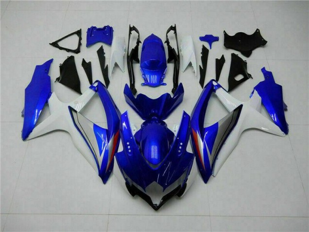 2008-2010 Bleu Blanc GSXR 600/750 Carrosserie Moto