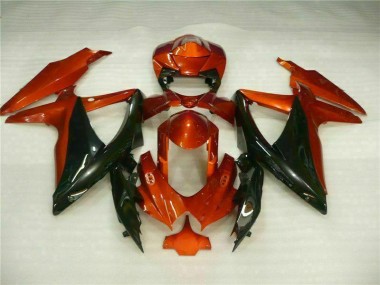 2008-2010 Rouge Noir GSXR 600/750 Carénages Moto