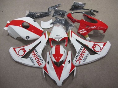 2008-2011 Blanc Rouge PRAMAC CBR1000RR Carénage Moto