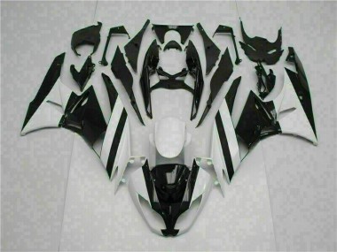 2009-2012 Blanc Noir ZX6R Carénage Moto