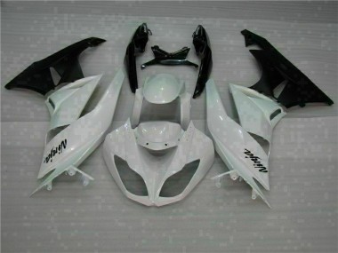 2009-2012 Blanc Noir ZX6R Carénages Moto