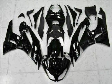 2009-2012 Noir Blanc Ninja ZX6R Carénage Moto