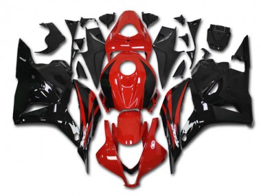 2009-2012 Rouge Noir CBR600RR Kit Carénages Motos